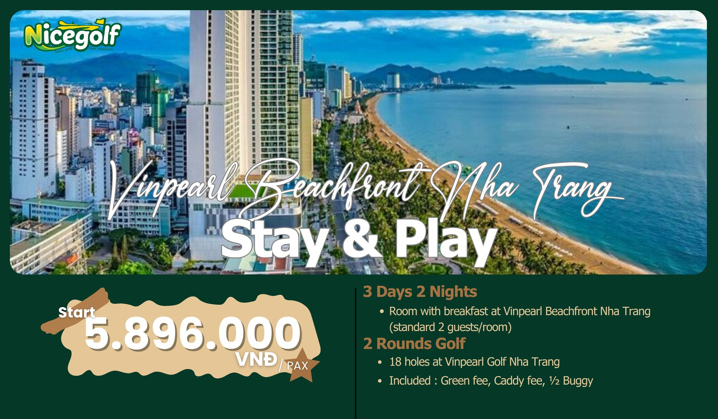 Stay & Play Vinpearl Beachfront Nha Trang - Nicegolf