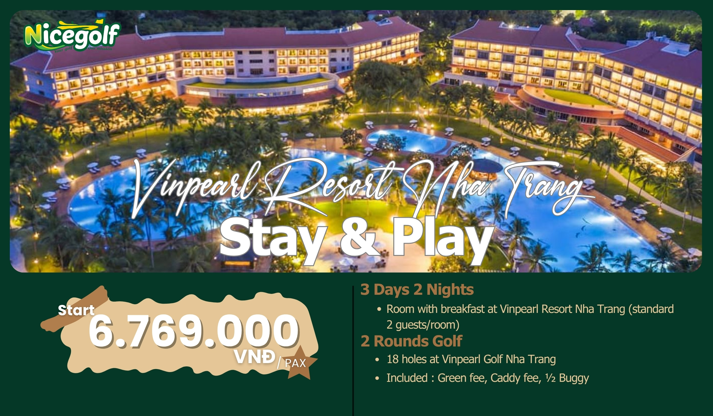 Stay & Play Vinpearl Resort Nha Trang - Nicegolf