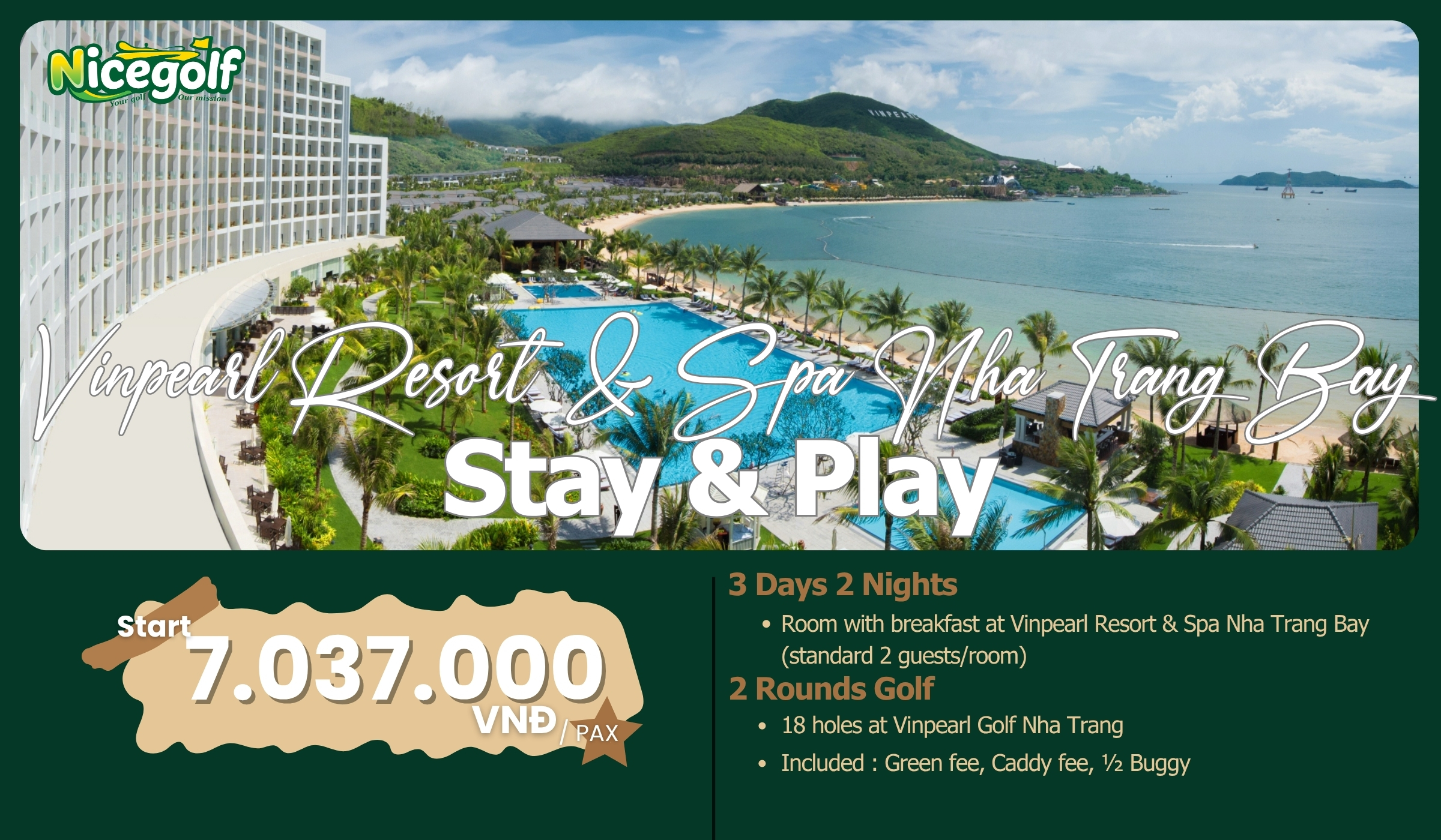 Stay & Play Vinpearl Resort & Spa Nha Trang Bay - Nicegolf