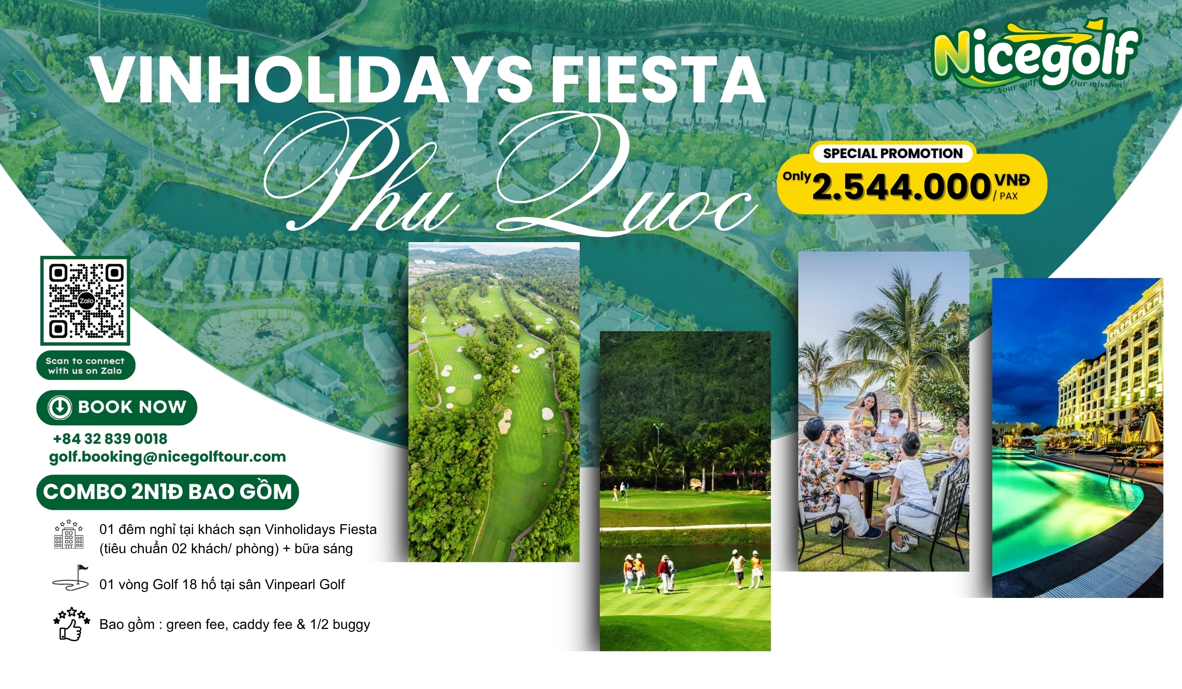 Stay & Play VinHolidays Fiesta Phú Quốc - Nicegolf