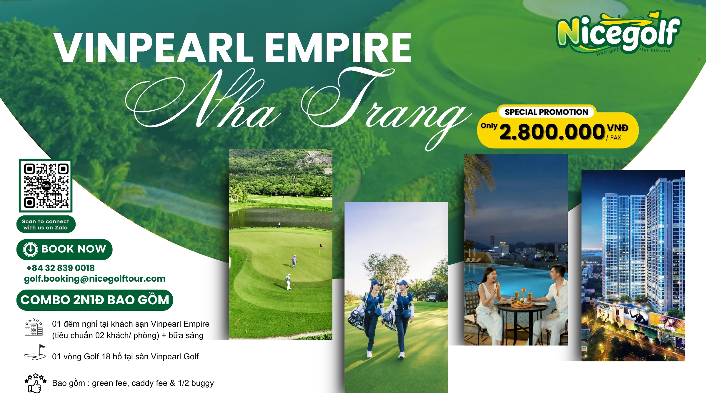 Stay & Play Vinpearl Empire Nha Trang - Nicegolf