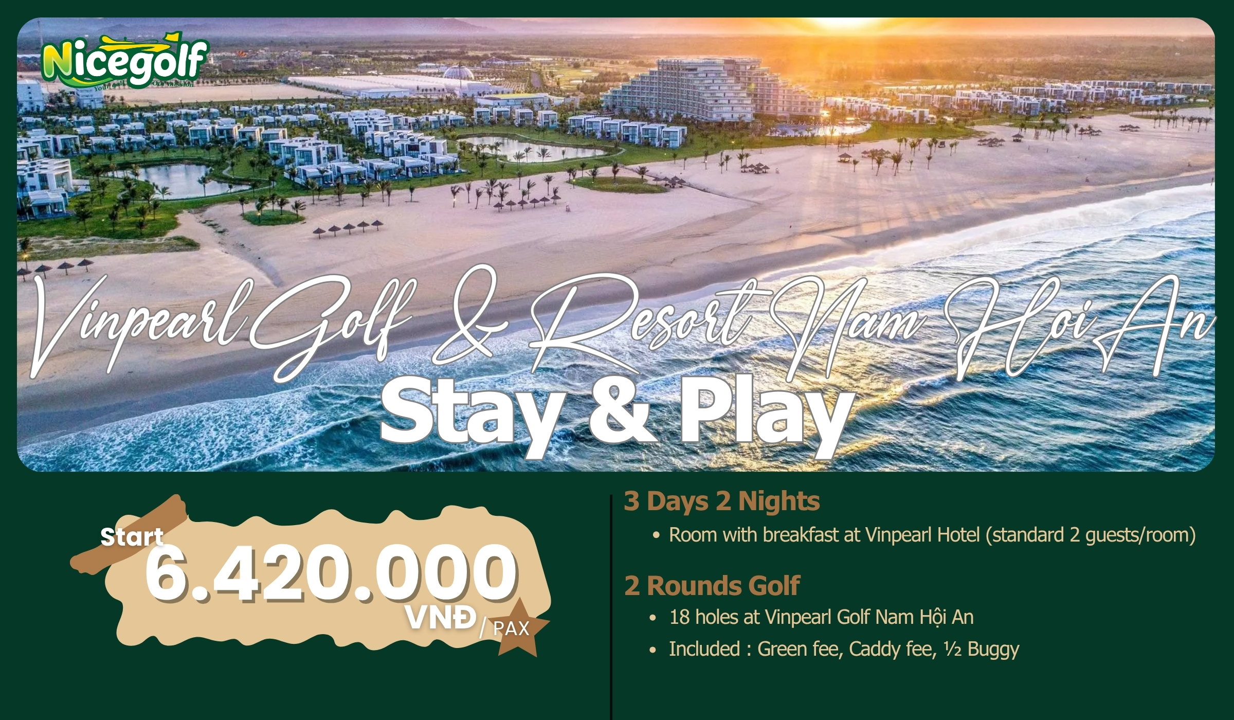 Stay & Play Vinpearl Nam Hội An - Nicegolf