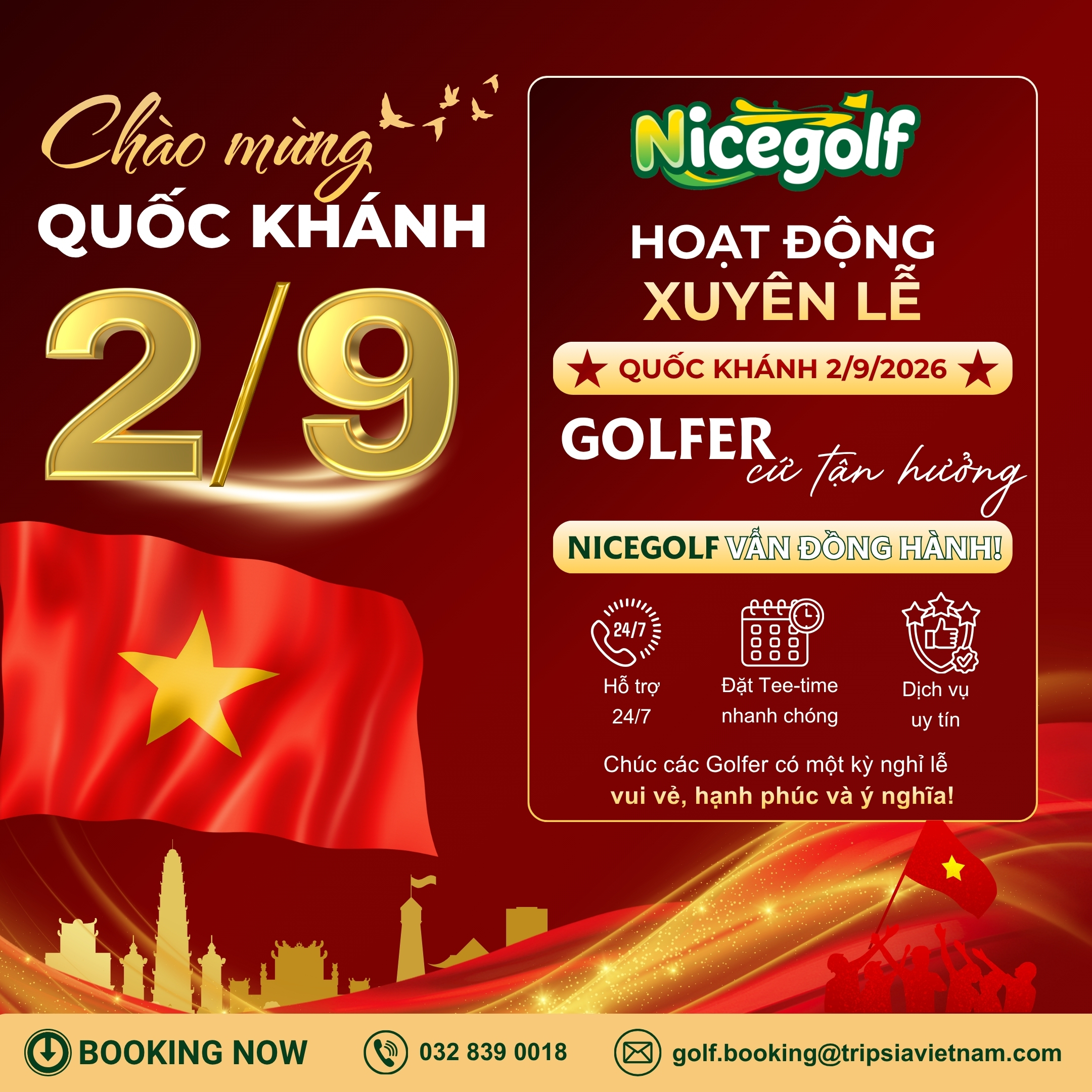 Thông Báo Nghỉ Lễ Quốc Khánh 2/9